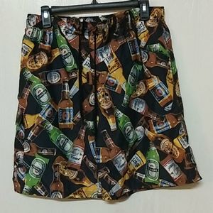 Third Coast Vintage Beer Swim Shorts Sz M